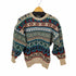 ジプシー Gipsy フランス製 ネイティブ柄 ウールニット メンズ JPN:M