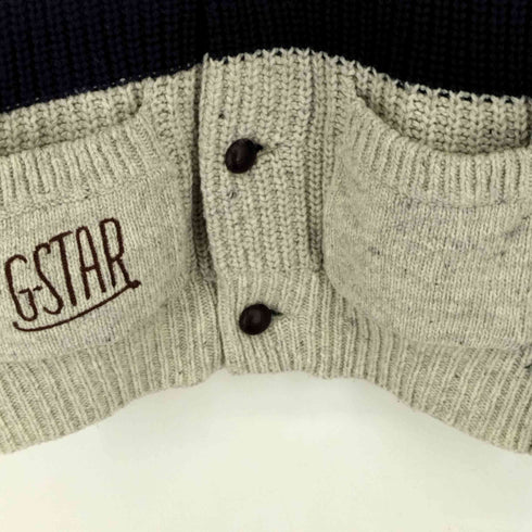 ジースターロー G-STAR RAW ショールカラー ボーダーカーディガン メンズ import:M