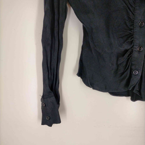 ザラ ZARA Fitted Satin Effect Shirt レディース JPN:S