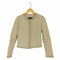 マンゴ MANGO ビジューテープ ジャガードノーカラージャケット レディース import:XS