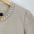 マンゴ MANGO ビジューテープ ジャガードノーカラージャケット レディース import:XS