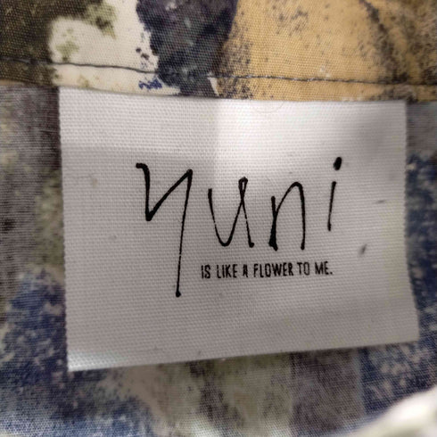 ユニ yuni 総柄シャツワンピース レディース FREE