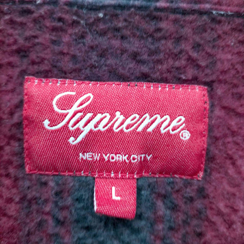 シュプリーム Supreme 20AW SHADOW PLAID FLEECE SHIRT メンズ JPN:L