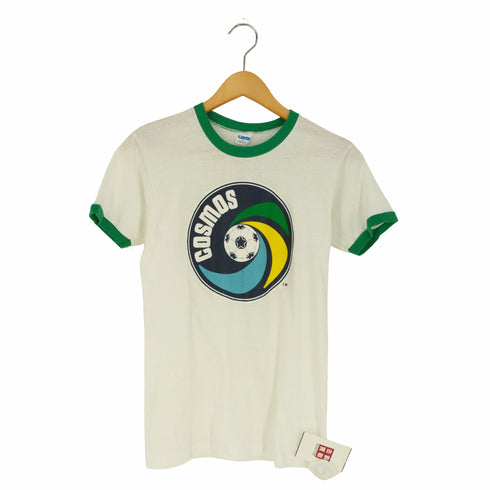 チャンピオン Champion 70s USA製 バータグ フロントプリント リンガーTシャツ メンズ import:S
