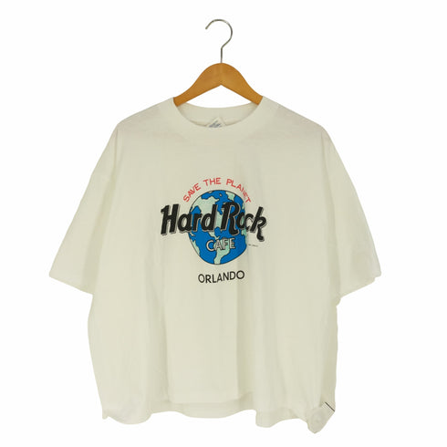 ハードロックカフェ Hard Rock Cafe 90s USA製 シングルステッチ ORLAMD フロントプリントTシャツ メンズ ONE SIZE