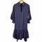 ランバンオンブルー LANVIN en Bleu ロールカラーギャザーヘムワンピース レディース DE:36