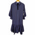 ランバンオンブルー LANVIN en Bleu ロールカラーギャザーヘムワンピース レディース DE:36