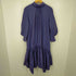 ランバンオンブルー LANVIN en Bleu ロールカラーギャザーヘムワンピース レディース DE:36