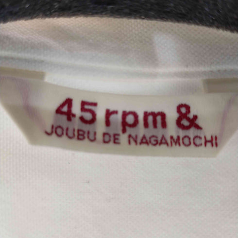 フォーティーファイブアールピーエム 45rpm コットン長袖シャツ JOUBU DE NAGAMOCHI レディース 2