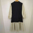 ランバンオンブルー LANVIN en Bleu ボリュームスリーブコンビワンピース レディース DE:36