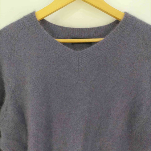 ユナイテッドアローズグリーンレーベルリラクシング UNITED ARROWS green label relaxing KFC ヘアリー Vネック ニット レディース