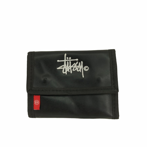 ステューシー Stussy ロゴ刺繍 三つ折り財布 メンズ