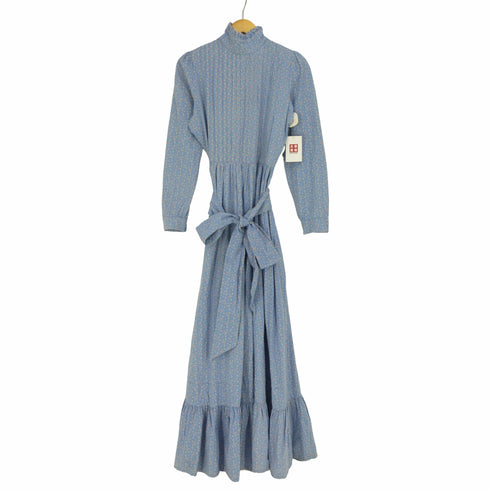 ローラアシュレイ LAURA ASHLEY ハイネックコットンワンピース レディース 16