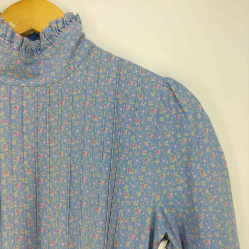 ローラアシュレイ LAURA ASHLEY ハイネックコットンワンピース レディース 16