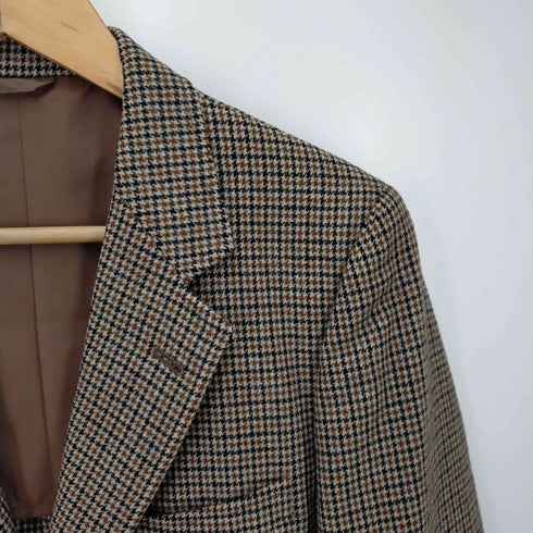 Isetan Traditional シングル3B チェック テーラードジャケット メンズ