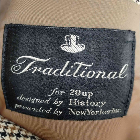 Isetan Traditional シングル3B チェック テーラードジャケット メンズ
