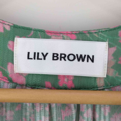 リリーブラウン Lily Brown パッチワークフラワーワンピース レディース ONE SIZE