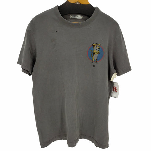 オニツカタイガー ONITSUKA TIGER ダメージ加工 グラフィックプリント半袖Tシャツ メンズ XL