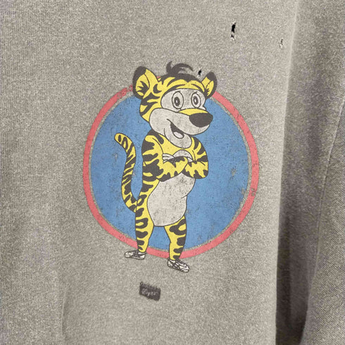 オニツカタイガー ONITSUKA TIGER ダメージ加工 グラフィックプリント半袖Tシャツ メンズ XL