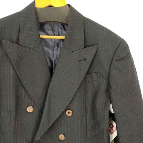 ジャンポールゴルチエオム Jean Paul GAULTIER HOMME 90S ウールナイロン ダブルテーラードジャケット ストライプ メンズ 50