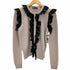 ドルチェアンドガッバーナ DOLCE&GABBANA レースフリル カシミア100% カーディガン レディース EUR:42