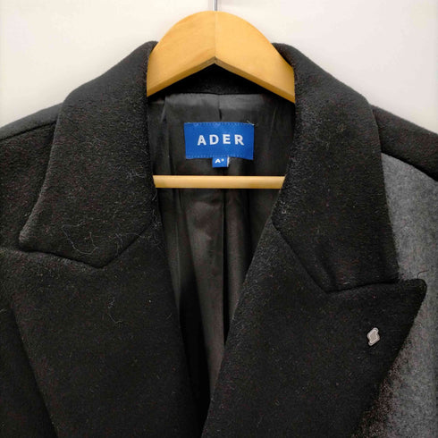 アダーエラー ADER error 20AW フェルト切替 ロングチェスターコート メンズ A3