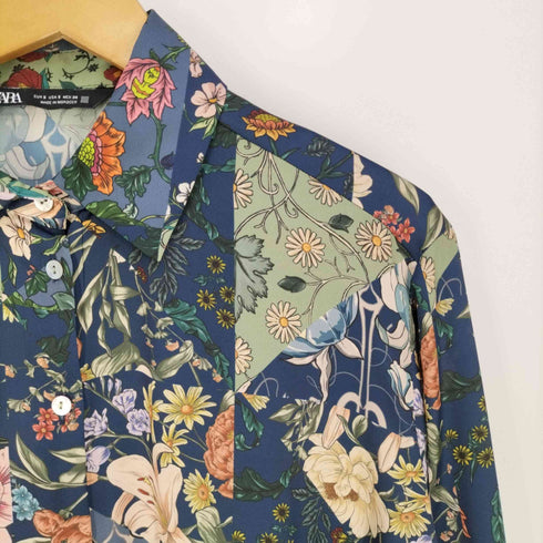 ザラ ZARA SATIN EFFECT SHIRT サテンエフェクトシャツ レディース import:S