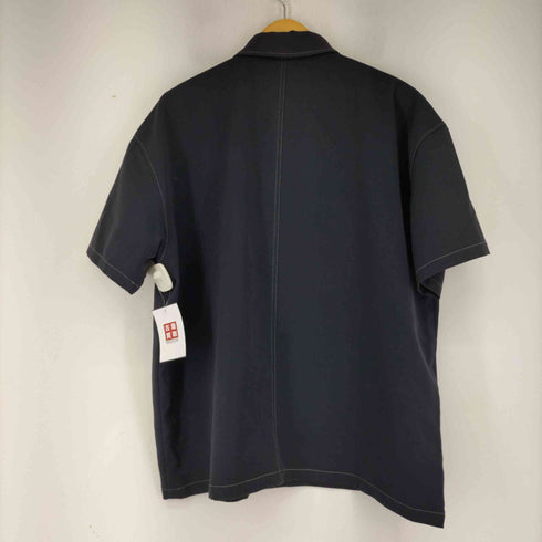 エマクローズ EMMA CLOTHES オープンカラー ステッチ加工 S/Sシャツ メンズ LL