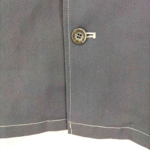エマクローズ EMMA CLOTHES オープンカラー ステッチ加工 S/Sシャツ メンズ LL