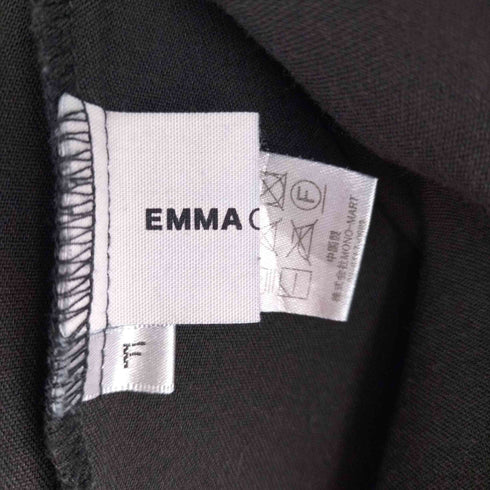 エマクローズ EMMA CLOTHES オープンカラー ステッチ加工 S/Sシャツ メンズ LL
