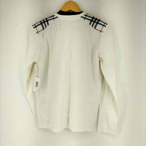 バーバリーブラックレーベル BURBERRY BLACK LABEL ロゴ刺繍ヘンリーネックTシャツ メンズ 2