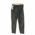 ザラ ZARA black faux leather cargo pants レディース M