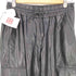ザラ ZARA black faux leather cargo pants レディース M