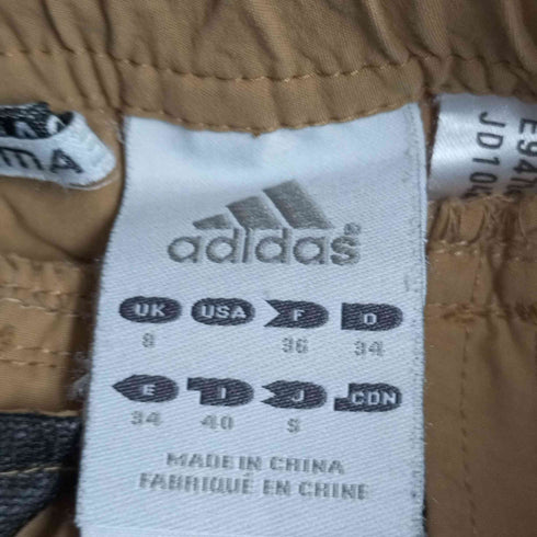 アディダス adidas CLIMA365 ロゴ刺繍 ナイロンポリ カーゴショートパンツ ショーツ メンズ J:S