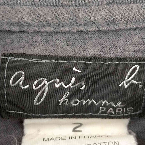 アニエスベーオム Agnes b.homme フランス製 ポロシャツ コットンリネン メンズ 2