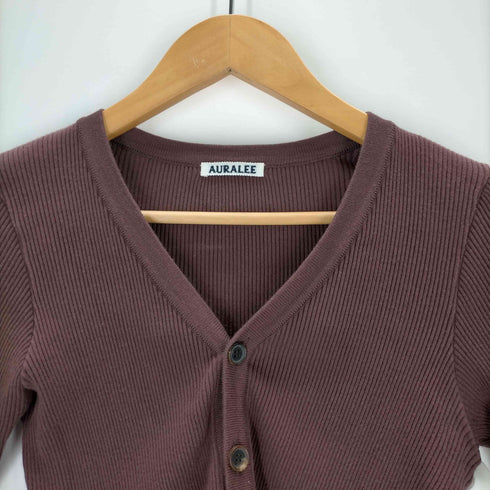 オーラリー AURALEE HIGH GAUGE RIB KNIT CARDIGAN レディース JPN:1