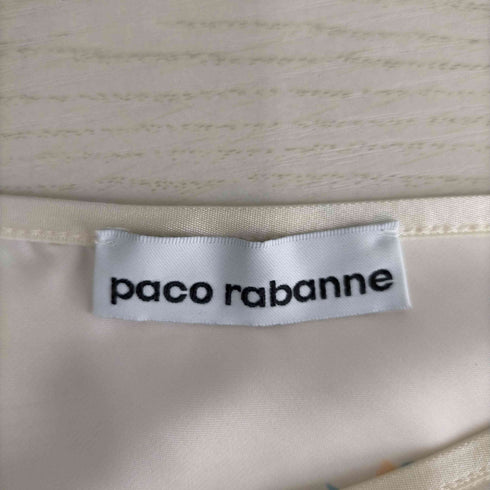 パコ ラバンヌ Paco Rabanne フラワー サテンスカート レディース 34