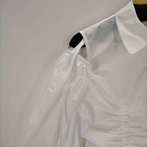 メゾンスペシャル MAISON SPECIAL 24ss Puff Shoulder 2way Taffeta Shirt レディース FREE