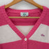 ラコステ LACOSTE ロゴワッペン アクリル ボーダー カーディガン レディース import:M