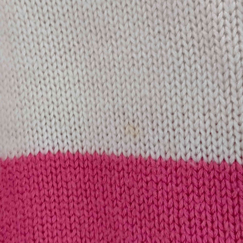 ラコステ LACOSTE ロゴワッペン アクリル ボーダー カーディガン レディース import:M