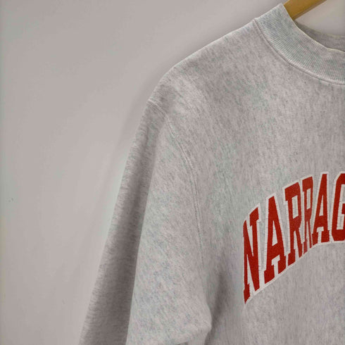 GRAY BEAR USA製 NARRAGANSETTアーチプリント クルーネックスウェット メンズ JPN:M