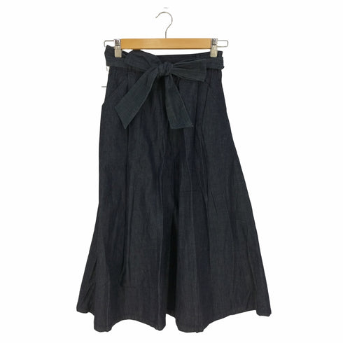 ブルーレーベルクレストブリッジ BLUE LABEL CRESTBRIDGE 1タックデニムフレアスカート レディース 36