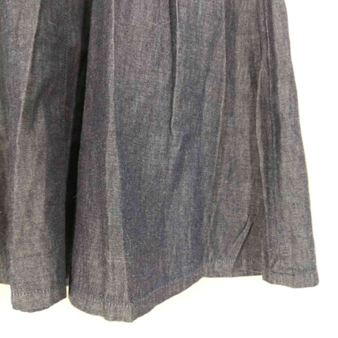 ブルーレーベルクレストブリッジ BLUE LABEL CRESTBRIDGE 1タックデニムフレアスカート レディース 36
