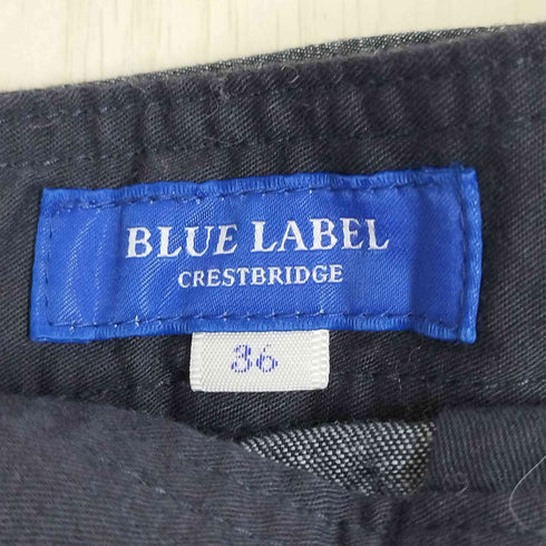 ブルーレーベルクレストブリッジ BLUE LABEL CRESTBRIDGE 1タックデニムフレアスカート レディース 36
