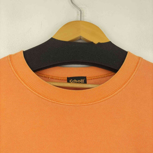ショット Schott PIGMENT O/D CREW SWEAT BULL FIRE/ピグメント クルースウェット 'ブルファイア' メンズ 2XL