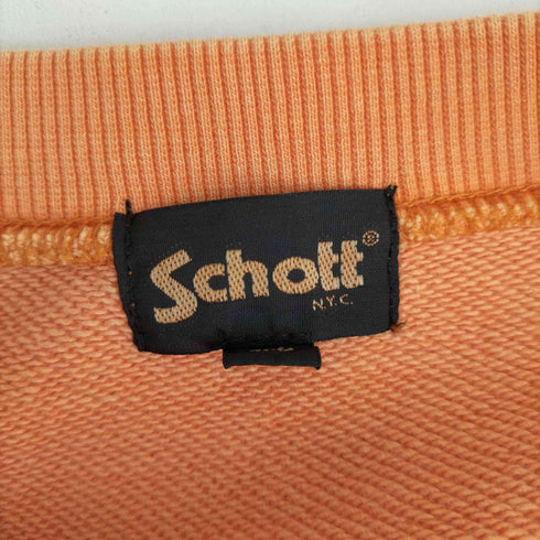 ショット Schott PIGMENT O/D CREW SWEAT BULL FIRE/ピグメント クルースウェット 'ブルファイア' メンズ 2XL