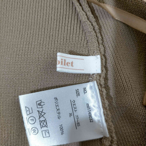 mily bilet 23AW 2way フルジップ I ラインスカート レディース JPN:XL