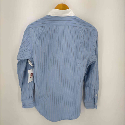 ポロバイラルフローレン Polo by RALPH LAUREN CLUB CUSTOM FIT 丸襟 ストライプ L/S シャツ メンズ JPN:S