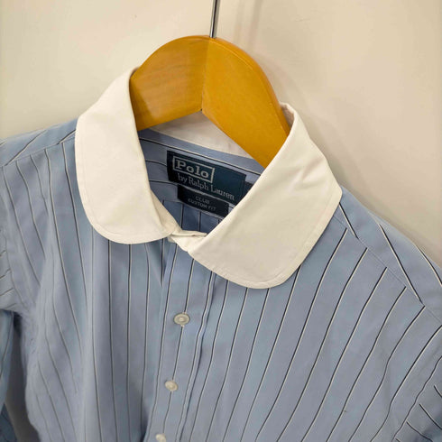 ポロバイラルフローレン Polo by RALPH LAUREN CLUB CUSTOM FIT 丸襟 ストライプ L/S シャツ メンズ JPN:S