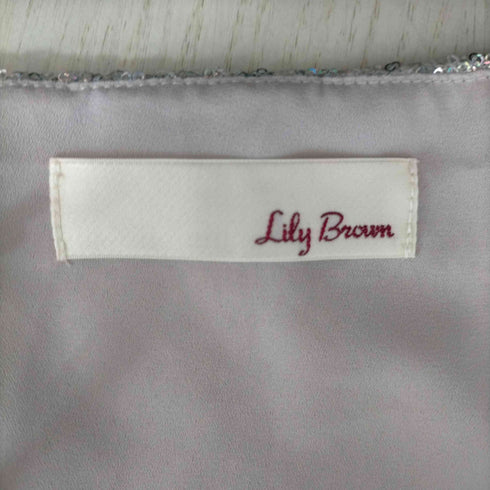 リリーブラウン Lily Brown スパンコールキャミ レディース FREE